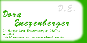 dora enczenberger business card